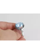 Sterling silver 925 Aquamarine Ring Vintage craft vrc035s